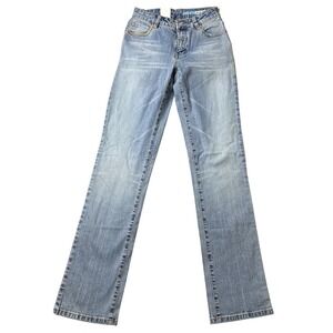 VTG AZZURE Women's Light Wash Straight Leg Denim Jeans Size 26